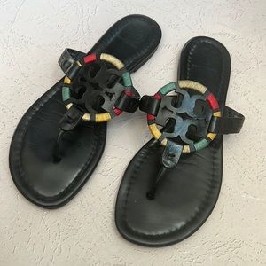Tory Burch Miller Sandal. Multi-color. Size 8